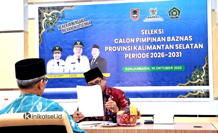 Seleksi Pimpinan Baznas Kalsel Biro Kesra