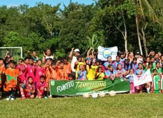 Anak SD Ikut Turnamen Sepakbola Fourfeo Di Batilai, 4 SD Ikut Berlaga Di Lapangan Batilai