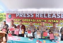 Operasi Antik Intan 2026, Polresta Banjarmasin Berhasil Sita 1,4 Kg Sabu dan Puluhan Butir Ineks