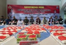 Ditresnarkoba Polda Kalsel Ringkus Anak Buah Fredy Pratama 128,7 Kg Sabu Diamankan