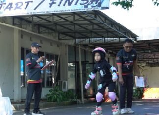 Ratusan Atlet se- Kalsel Adu Lincah dalam Ajang Sepatu Roda Wali Kota Cup Banjarmasin