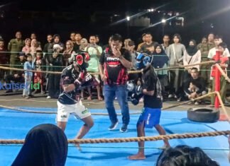 Bukan Sekadar Duel, Fight Night Pelaihari Jadi Panggung Adu Nyali Petarung Pria dan Wanita